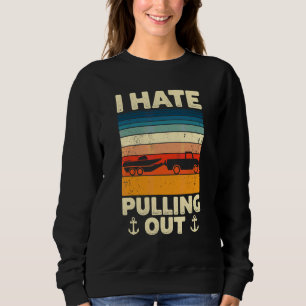 Ich hasse es, Retro-Bootfahren Boots Kapitän 12 he Sweatshirt