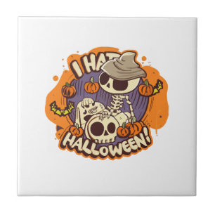 ich hasse Halloween Fliese