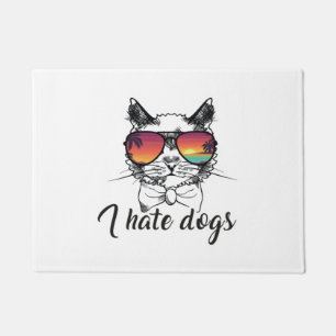 Ich hasse Hunde Funny Geschenke für Katzen Freund Fußmatte