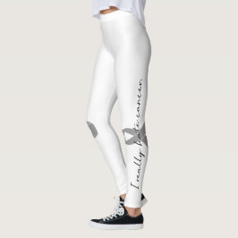 Ich hasse Krebs wirklich | Benutzerdefinierte Ribb Leggings