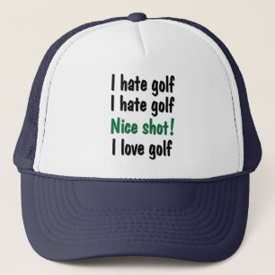 Ich hasse - Liebe-Golf Truckerkappe
