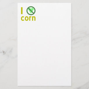 Ich hasse Mais Briefpapier