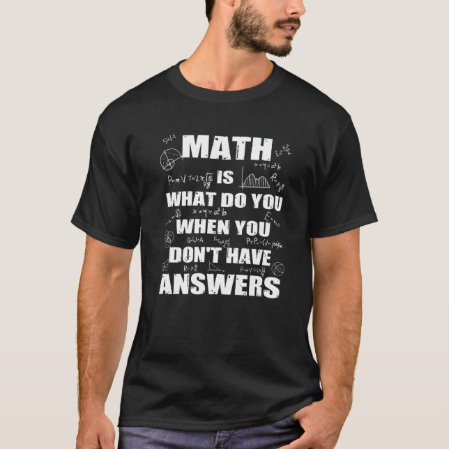 Ich hasse Mathe, aber ich mag es, Geld-Mathematik- T-Shirt (Vorderseite)