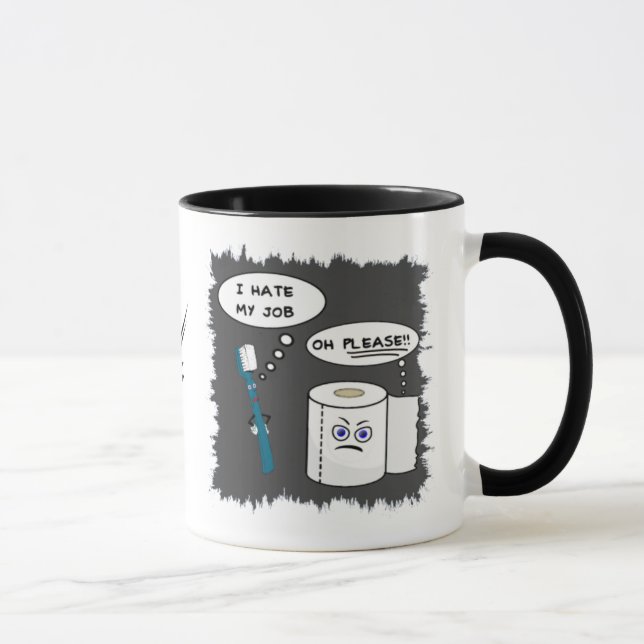 Ich hasse meine Job-Kaffee-Tasse Tasse (Rechts)