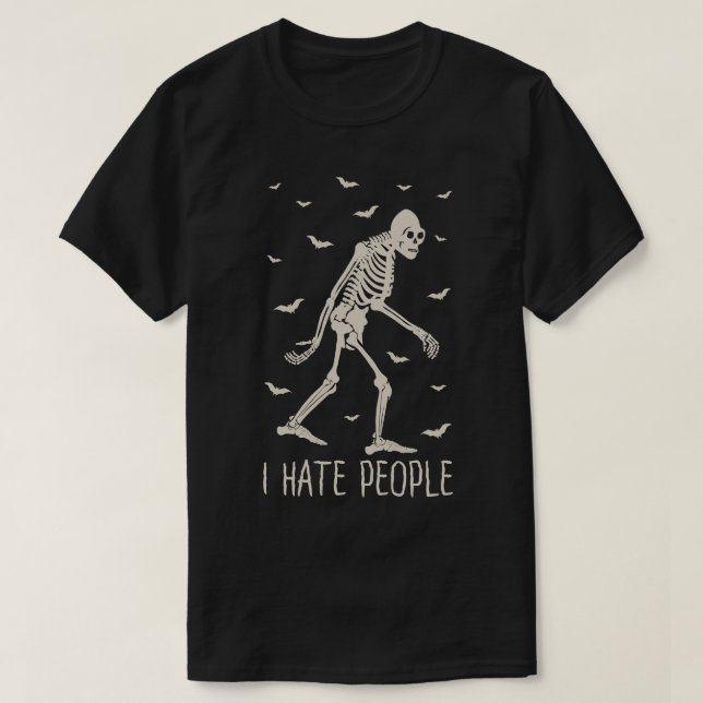 Ich hasse Menschen 3 T-Shirt (Design vorne)