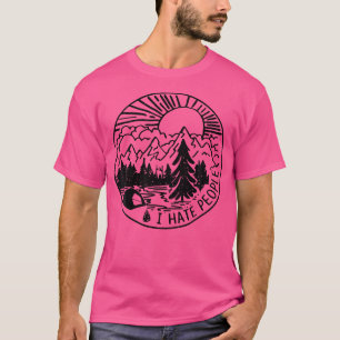 Ich hasse Menschen, die ich Camping Liebe T-Shirt