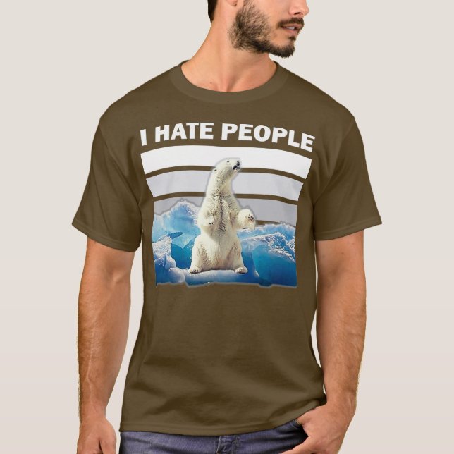 Ich hasse Menschen, die Shirt Klimawandel tragen K (Vorderseite)