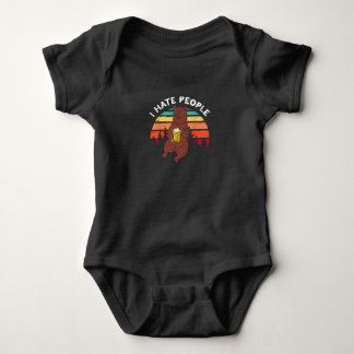 Ich hasse Menschen - Funny Camping Trekking Outdoo Baby Strampler