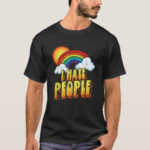Ich hasse Menschen lustig antisozial gestört Vinta T-Shirt