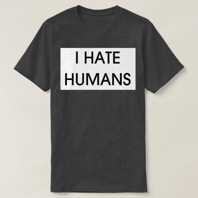 ICH HASSE MENSCHEN T-Shirt (Design vorne)