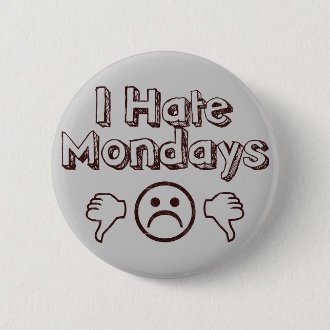 Ich hasse Montage Button (Vorderseite)