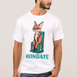 Ich hasse montags Funny Cat Weekday Work Spaß T-Shirt