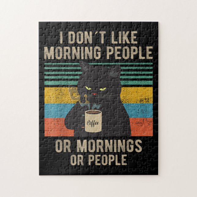 Ich hasse Morgenmenschen und Morgens und Leute kat (Vertikal)