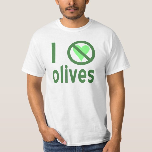 Ich hasse Oliven (grün) Männer T-Shirt (Vorderseite)