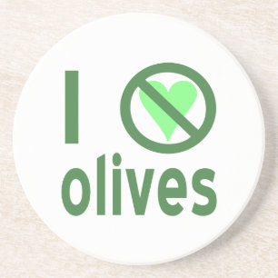 Ich hasse Oliven Keine Liebe Grün Untersetzer