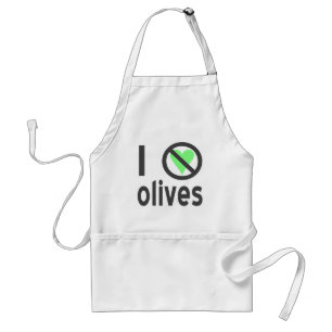 Ich hasse Oliven Keine Liebe Schürze