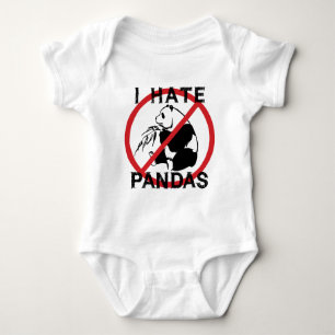 Ich hasse Pandas Baby Strampler
