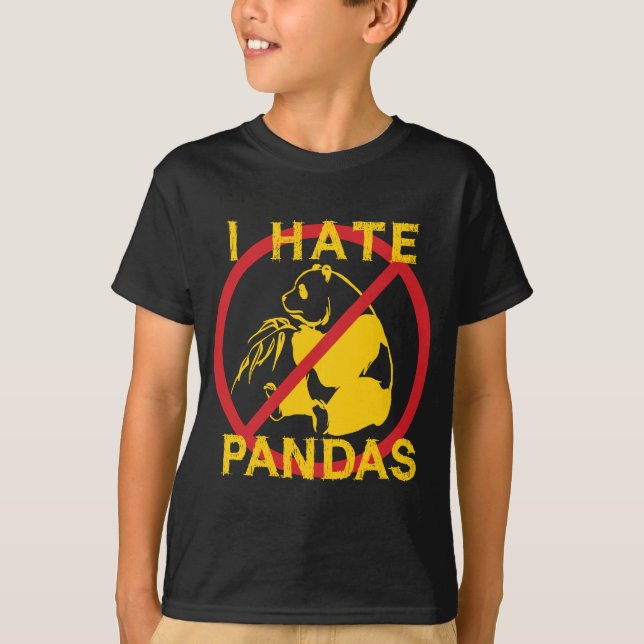 Ich hasse Pandas T-Shirt (Vorderseite)