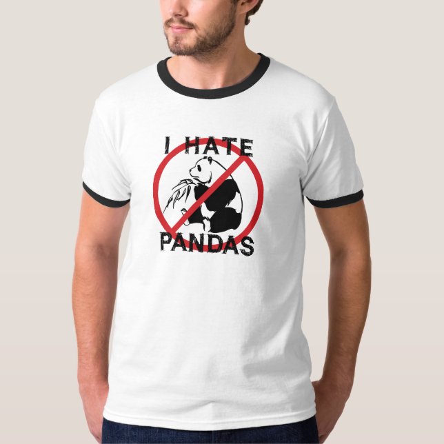 Ich hasse Pandas T-Shirt (Vorderseite)