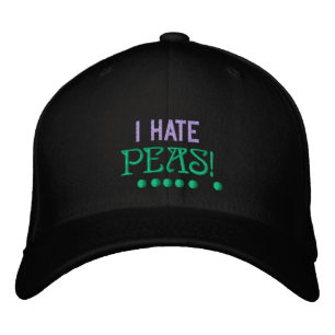 ICH HASSE PEAS - HAT BESTICKTE BASEBALLKAPPE