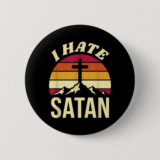 Ich hasse Satan Button (Vorderseite)
