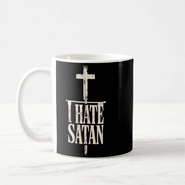 Ich hasse Satan Kaffeetasse (Links)