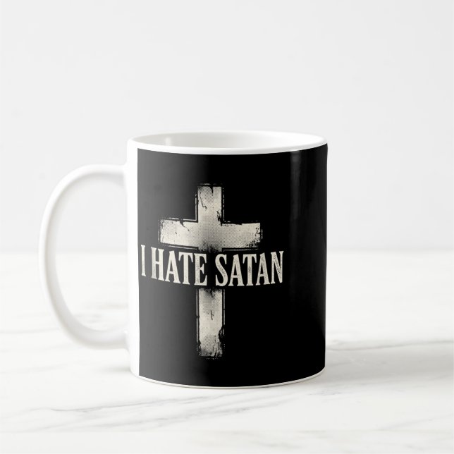 Ich hasse Satan Kaffeetasse (Links)