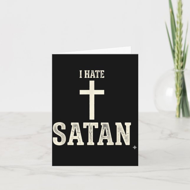 Ich hasse Satan Karte (Vorderseite)