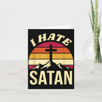 Ich hasse Satan Karte