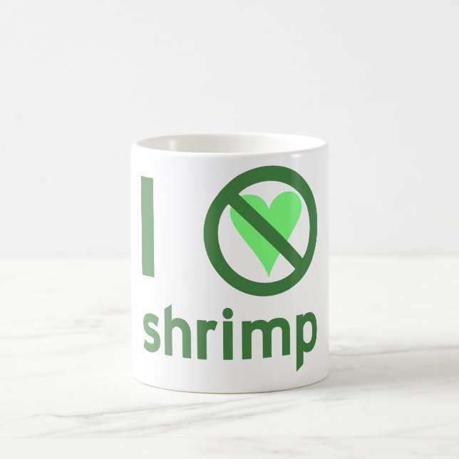 Ich hasse Shrimp Kaffeetasse (Mittel)