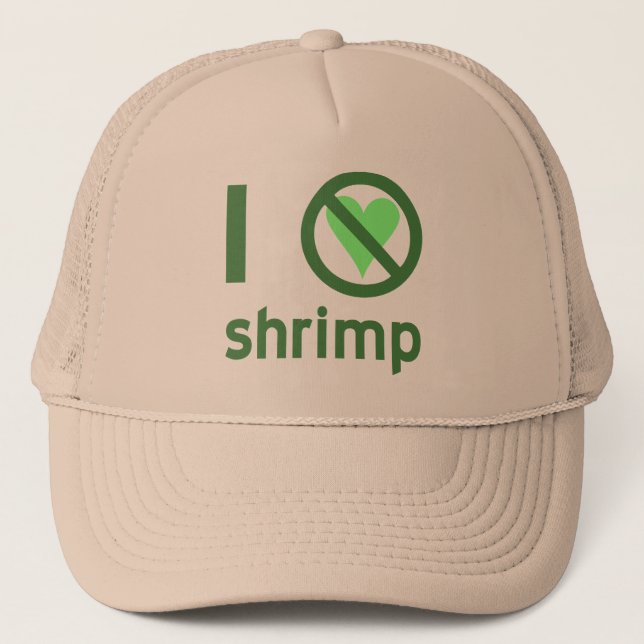 Ich hasse Shrimp Truckerkappe (Vorderseite)