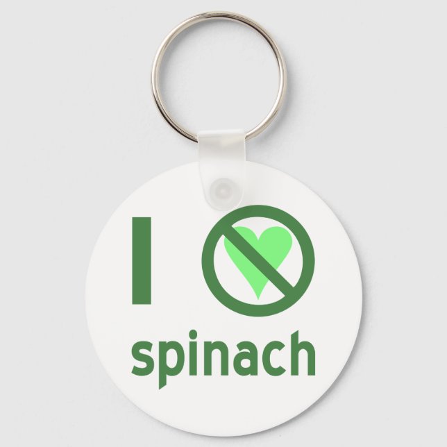 Ich hasse Spinach Schlüsselanhänger (Vorderseite)