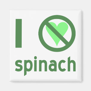 Ich hasse Spinat Keine Liebe Magnet