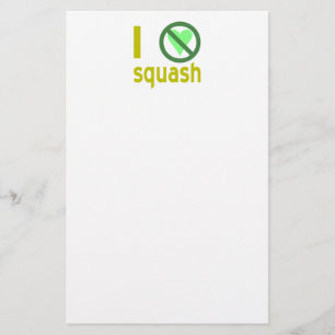 Ich hasse Squash Keine Liebe Briefpapier