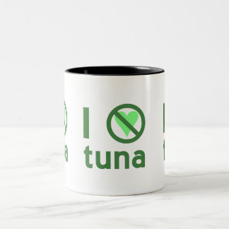 Ich hasse Thunfisch I Keine Liebe Zweifarbige Tasse