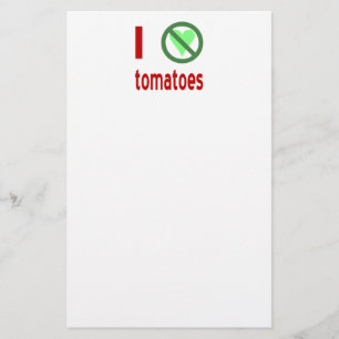 Ich hasse Tomaten Keine Liebe Briefpapier