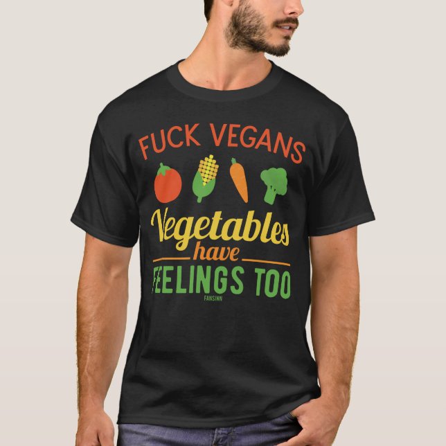 Ich hasse Veganer T-Shirt (Vorderseite)