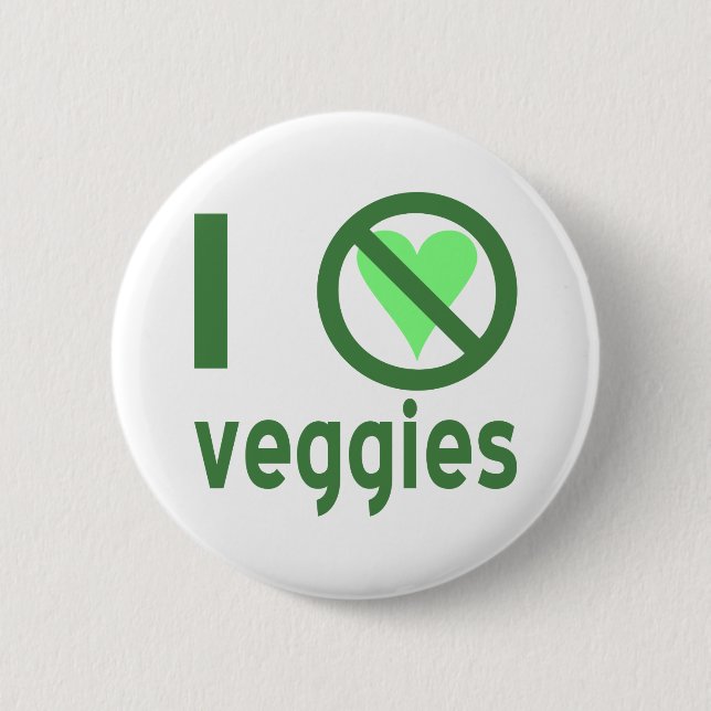 Ich hasse Veggies Button (Vorderseite)
