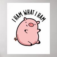 Ich hasse, was ich Ham Funny Pig Puff