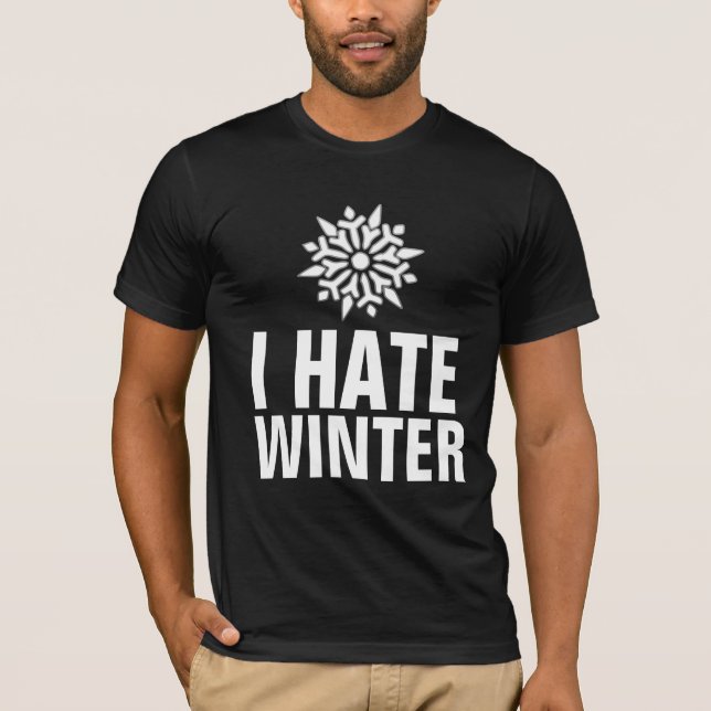 ICH HASSE WINTER-T - SHIRT (Vorderseite)