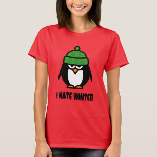 Ich hasse Wintert-shirts mit mürrischem T-Shirt