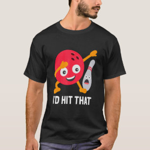 Ich hatte den Dabbing Bowling Ball und Button Bowl T-Shirt