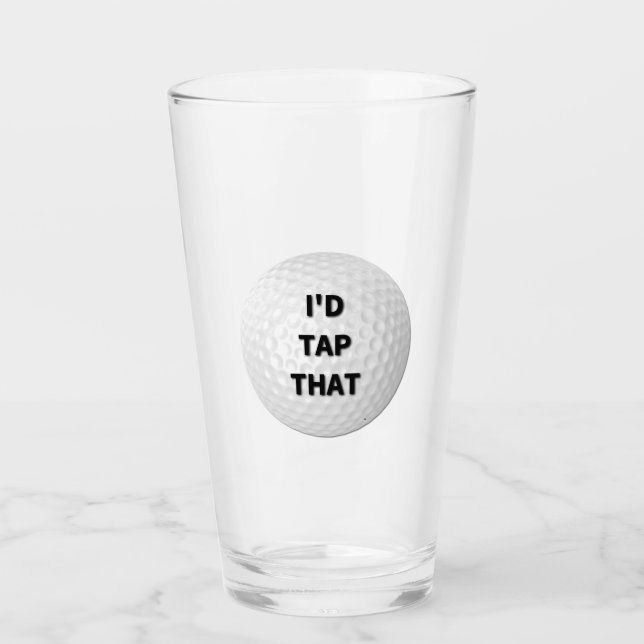 Ich hätte den Golf Gestochen Glas (Vorderseite)