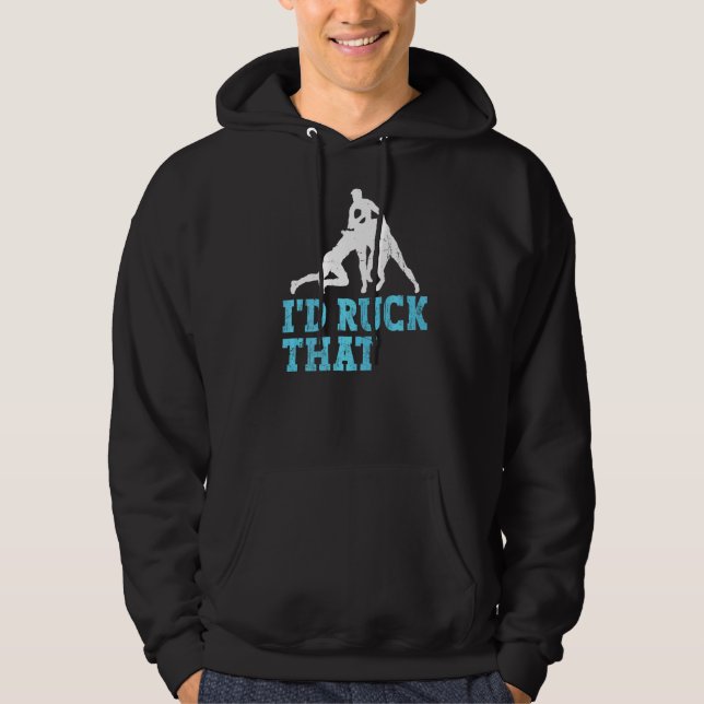 Ich hätte den Puck für einen Rugby-Fan geklaut Hoodie (Vorderseite)