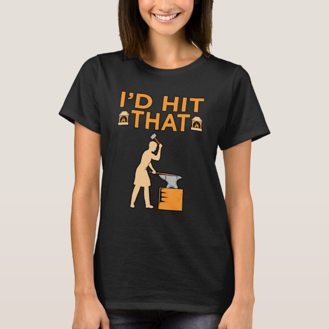 Ich hatte den Schmiedeschmied-Schmiedegraf getroff T-Shirt (Vorderseite)