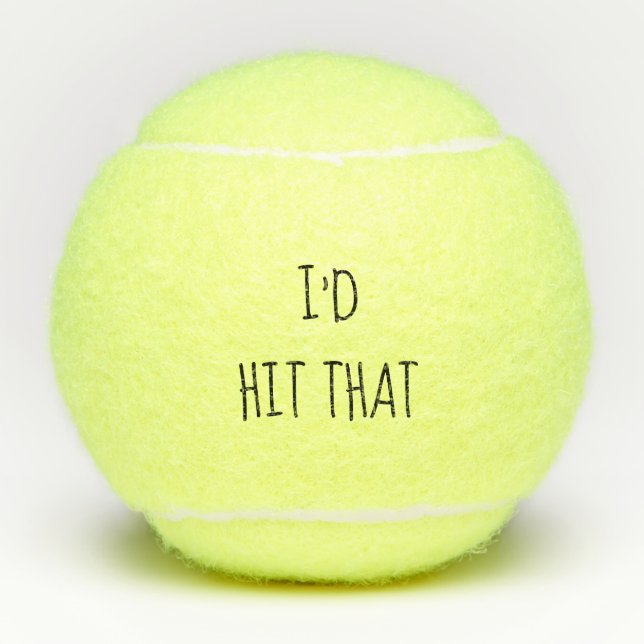 Ich hatte den Spaß getroffen Funny Gift Tennis Lov Tennisbälle (Vorderseite)
