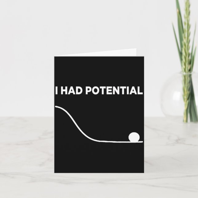 Ich hatte ein Potential T-Shirt.png Karte (Vorderseite)