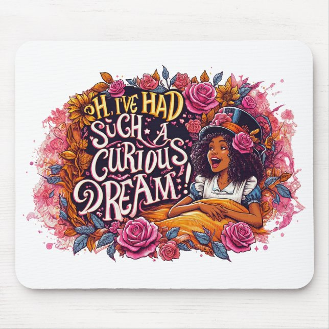 Ich hatte eine so merkwürdige Traumwelt-Alice im W Mousepad (Vorne)