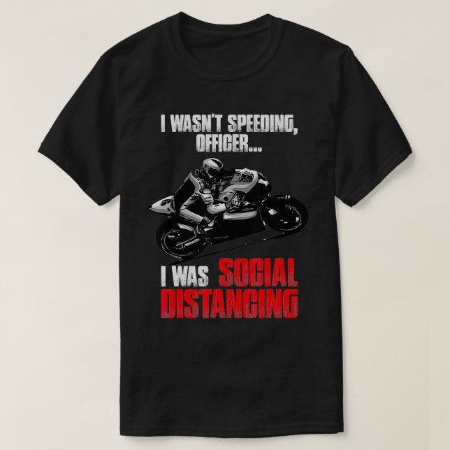 Ich hatte einen Speeding Officer-Entwurf für Motor T-Shirt (Design vorne)