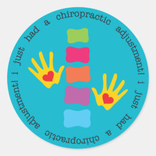Ich hatte gerade einen Chiropraktiker, der Kinder- Runder Aufkleber